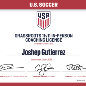 11v11 License (in-person)